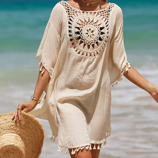 Tassel Crochet Luxe Throw-On