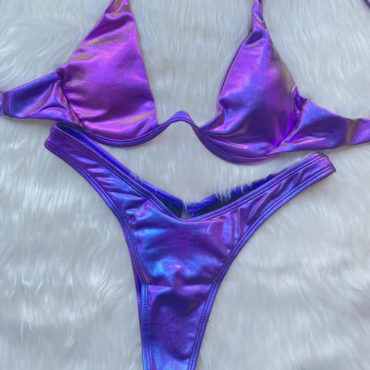 Boho Cut-Out Bikini – Floral Dream