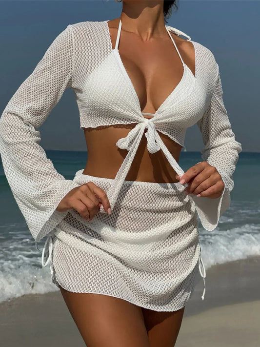Long Sleeve Beach Cover-Up