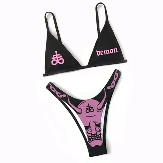 Boho High-Waist Bikini – Golden Hour