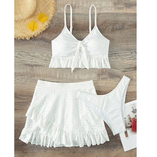 Ruffle Two-Piece Breezy Kaftan