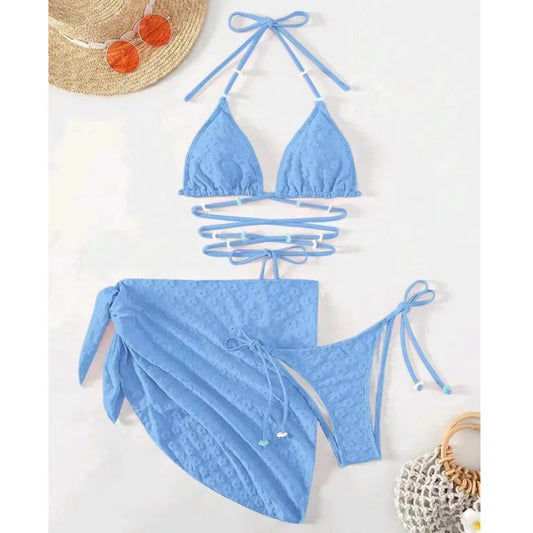 Bold Triangle Bikini – Golden Hour