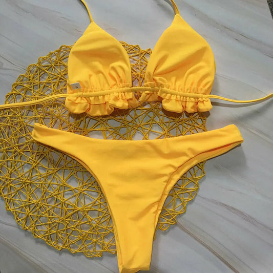 Sculpted Cut-Out Bikini – Floral Dream