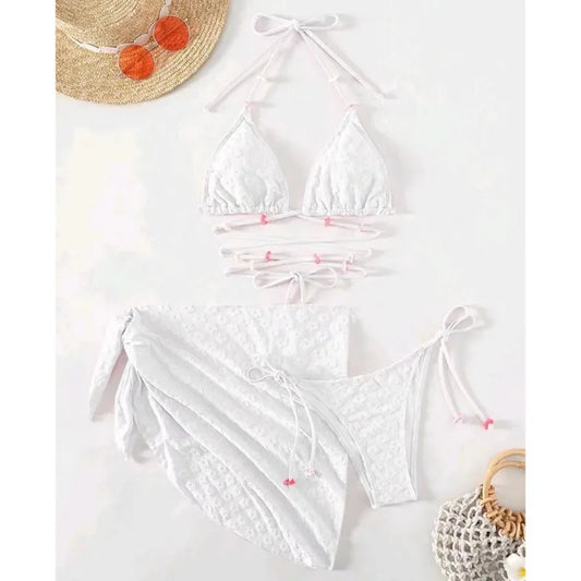 Bold Triangle Bikini – Golden Hour