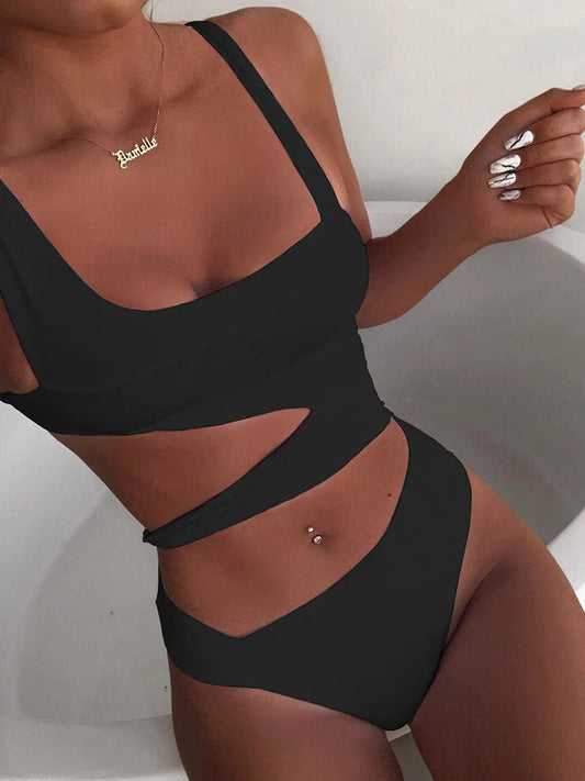 Spliced Hollow Beach Cover-Up