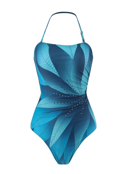 Allure High-Waist Bikini – Tropical Bloom