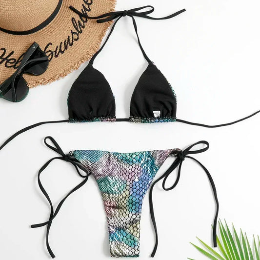 Elegant High-Waist Bikini – Sun-Kissed