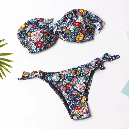 Romantic Triangle Bikini – Tropical Bloom
