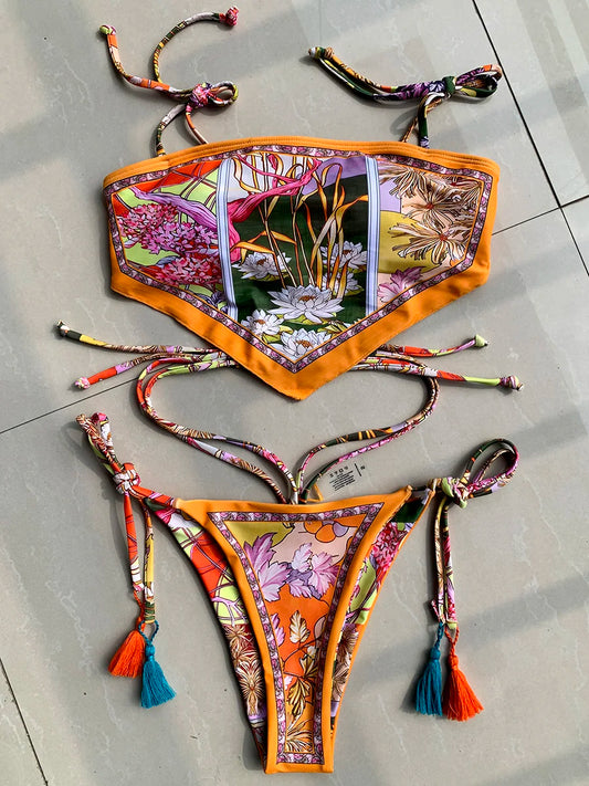 Refined Cut-Out Bikini – Golden Hour