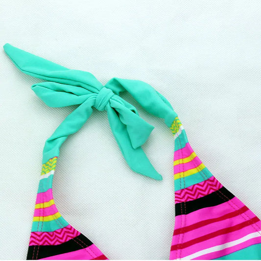 Romantic Cut-Out Bikini – Tropical Bloom