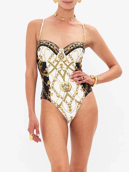 Elegant Swimsuit – Floral Dream