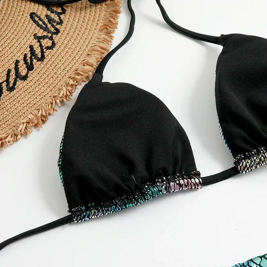 Elegant High-Waist Bikini – Sun-Kissed
