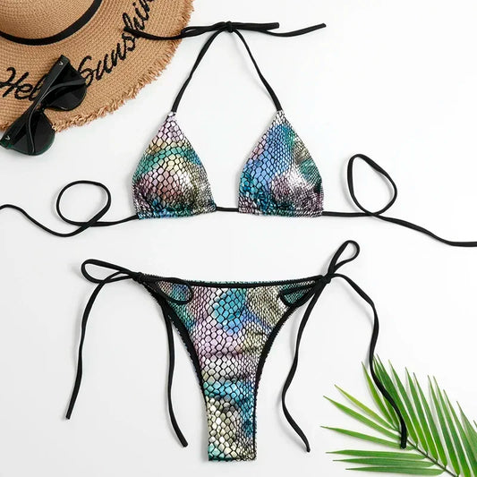 Elegant High-Waist Bikini – Sun-Kissed