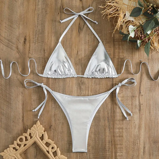 Elegant Two-Piece Set – Crisscross Style