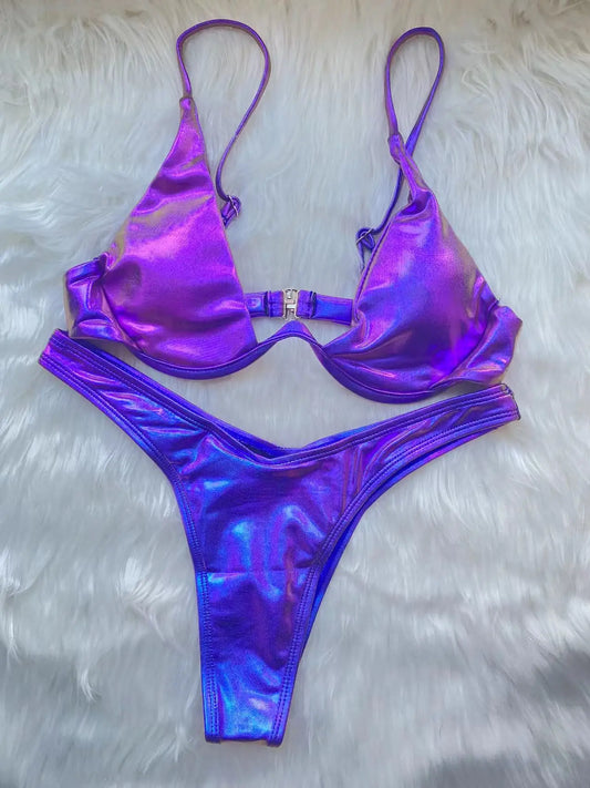 Boho Cut-Out Bikini – Floral Dream