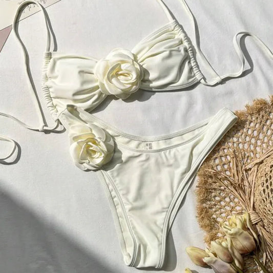 Luxe High-Waist Bikini – Satin Glow
