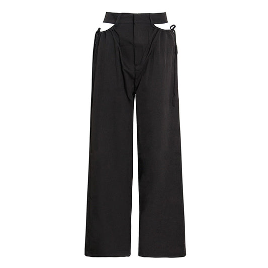 Hollow Out Loose Pants