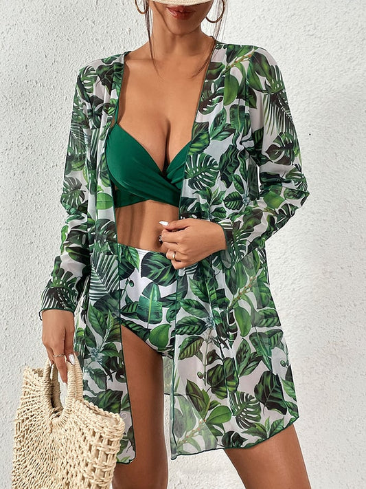 Sculpted High-Waist Bikini – Floral Dream