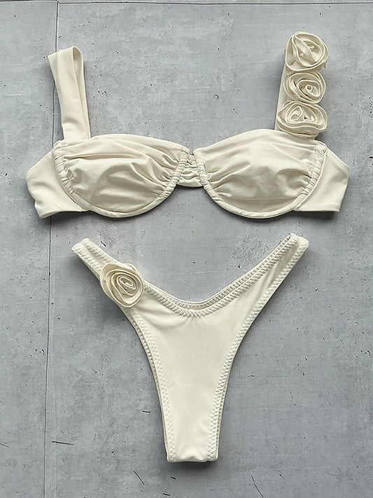 Bold High-Waist Bikini – Midnight Swim