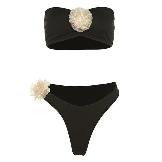 Luxe High-Waist Bikini – Crisscross Style