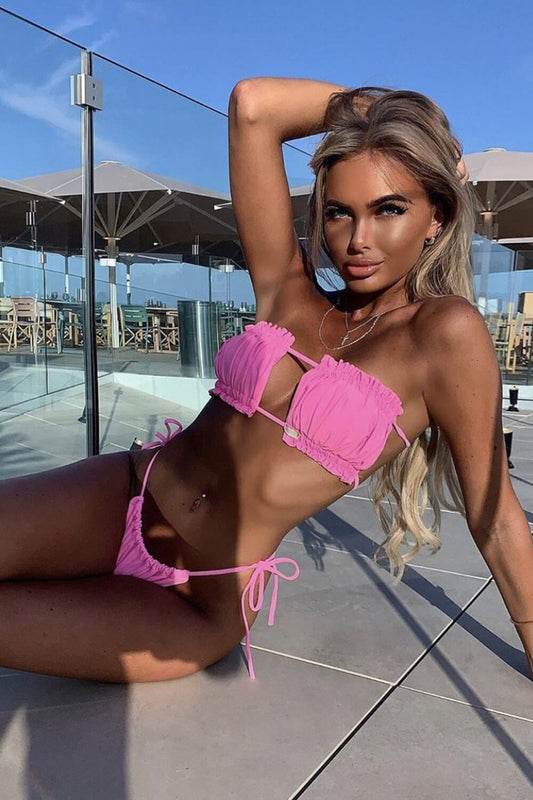 Glam Triangle Bikini – Crisscross Style