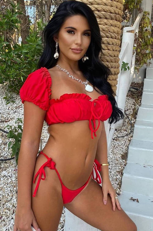 Refined Cut-Out Bikini – Crisscross Style
