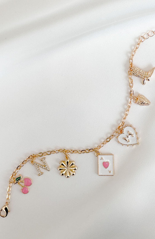 Karina Bracelet Gold/Pink