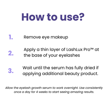 Last Day Sale 🔥 I LashLux Pro™ Eyelash Growth Serum